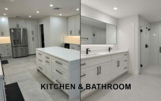 kitchen and bathroom remodel together
