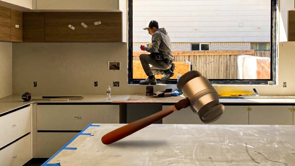 Houston building permit application review process for kitchen and bathroom remodels