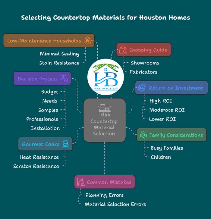 Selecting Countertop Materials for Houston Homes