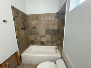 before shower remodel