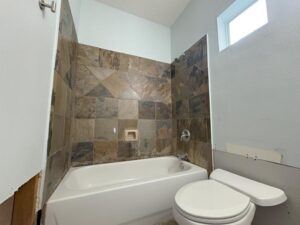 before shower remodeling