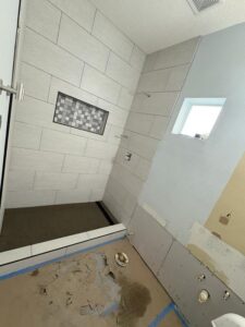 before remodel shower in houston