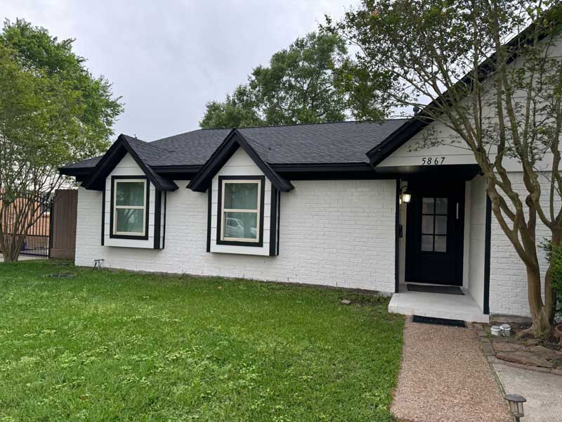 Professional roofing installation on Pasadena home using architectural shingles