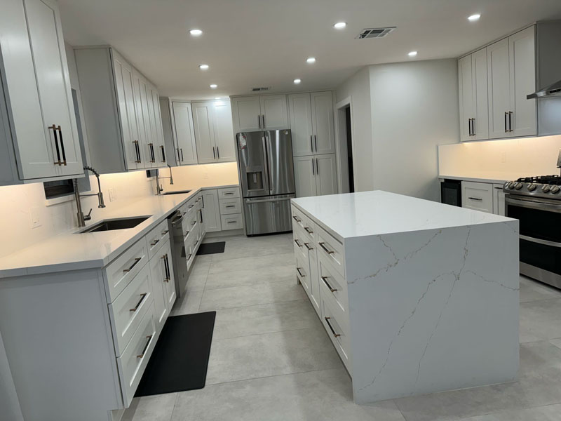 white quartz countertops