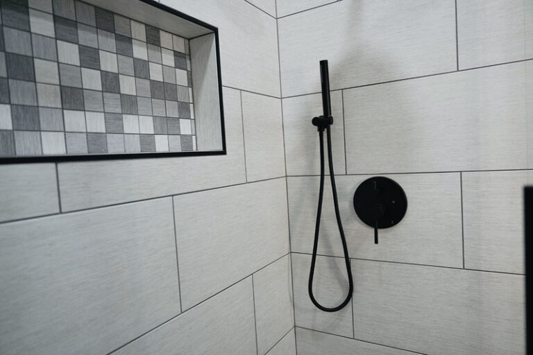 detailed shower fixtures