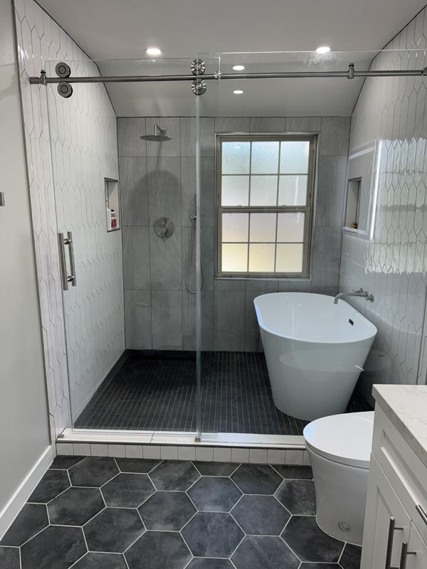 modern bathroom remodeling in Piney Point Village