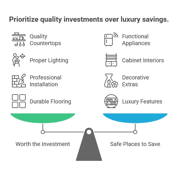 Prioritize quality investments over luxury savings.
