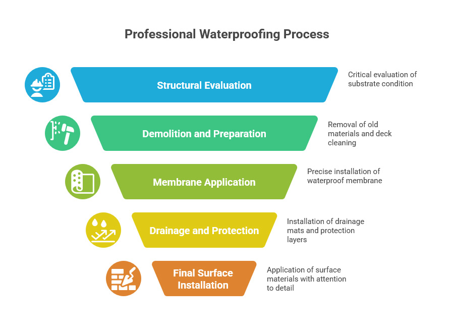 Professional Waterproofing Process