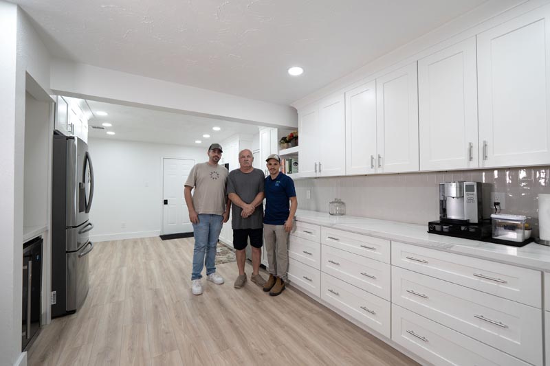 Professional kitchen renovation Houston with extensive storage and quality finishes