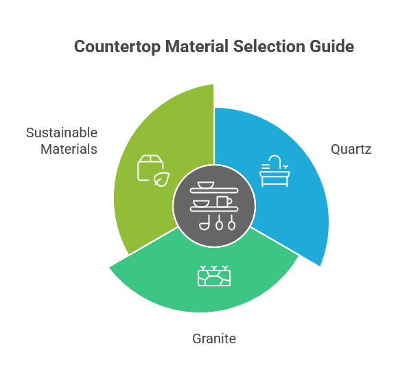 Countertop material comparison for condo kitchens
