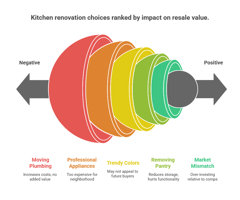 Kitchen renovation mistakes to avoid for best resale value