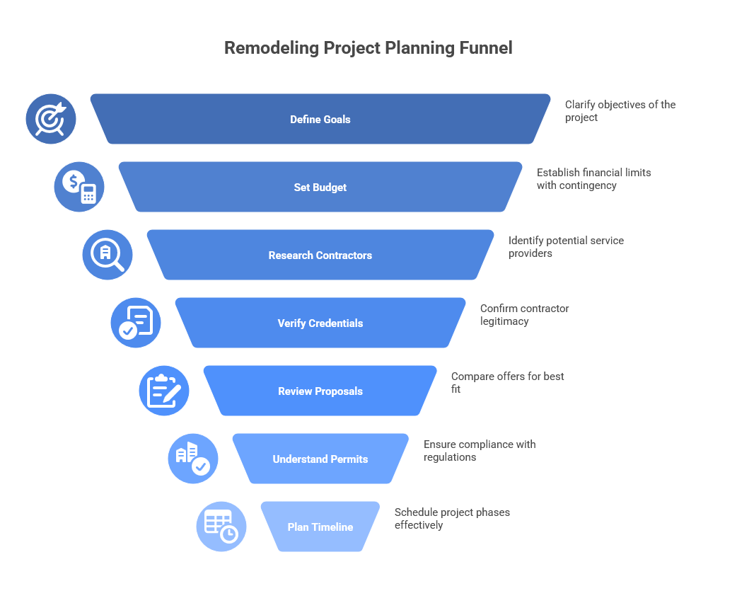 Remodeling Project Planning Funnel
