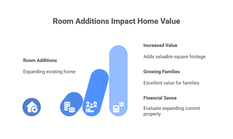 Room Additions Impact Home Value fort bend county