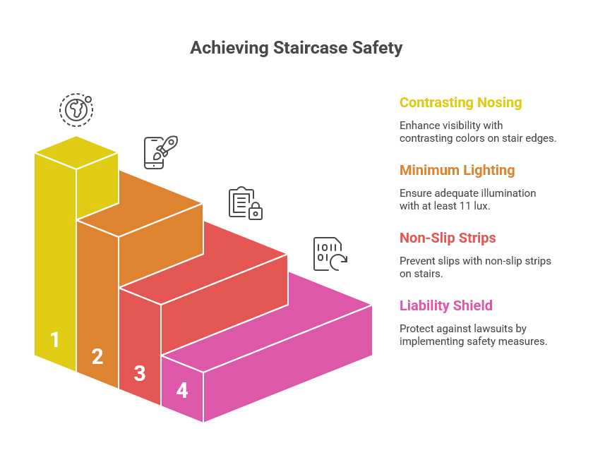 Staircase remodel safety guidelines and code compliance for Piney Point Village homes
