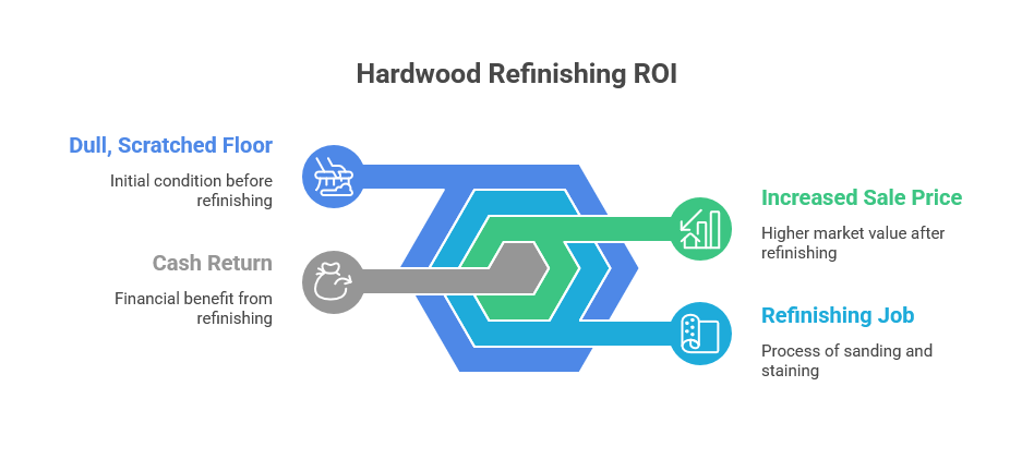 Hardwood floor refinishing ROI analysis for Piney Point Village home renovations
