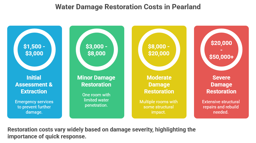 Water Damage Restoration Costs in Pearland