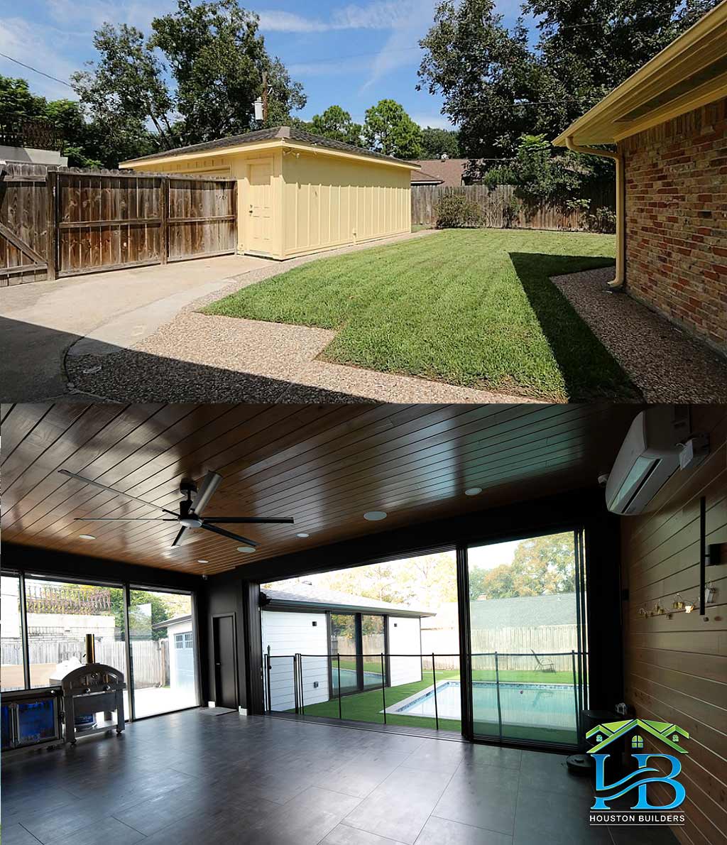 before and after from interior