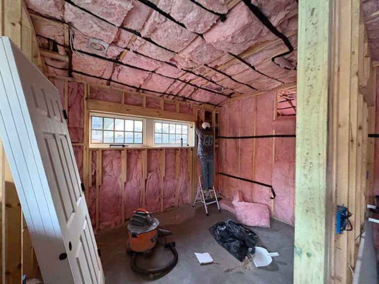 Closed-cell spray foam insulation application in Houston attic for energy efficiency