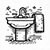 Bathroom sink icon for Needville TX bathroom remodeling costs