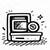 Energy efficient dishwasher appliance icon