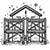 Exterior remodeling icon for home insulation upgrades