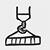 Heavy construction and structural work icon