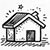 Home remodeling service icon