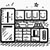 Kitchen layout icon for remodeling planning in Needville
