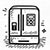 Energy efficient refrigerator appliance icon