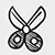 Scissors icon for countertop material comparison Meadows Place