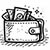 Budget and savings icon for energy efficient remodeling