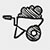 Wheelbarrow icon for deck and patio remodeling projects in Sweeny TX