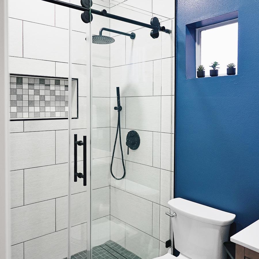 A standard bathroom remodel in Houston